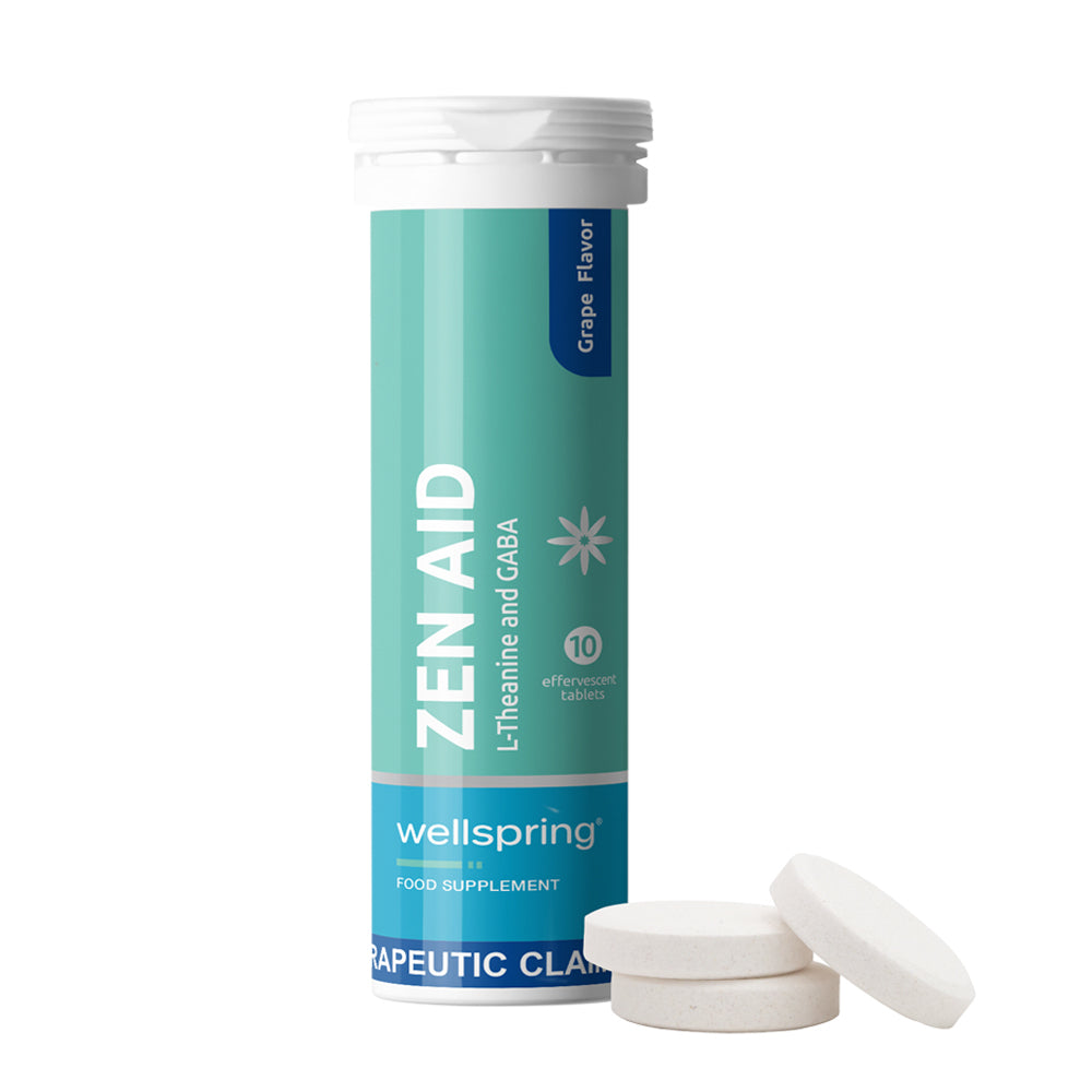 Zen Aid Effervescent Tablets for Calm and Relaxation